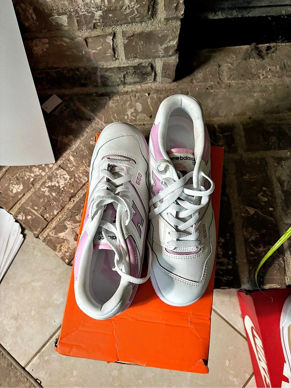 New Balance 550 White Pink Women's Sneakers